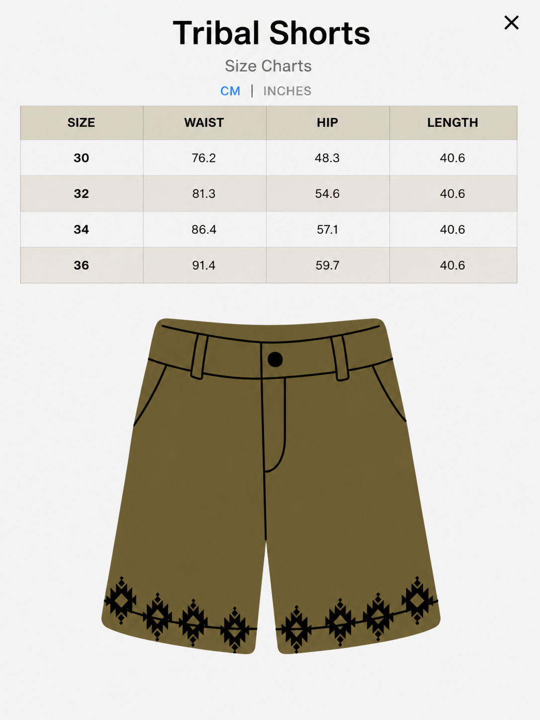 Tribal Shorts